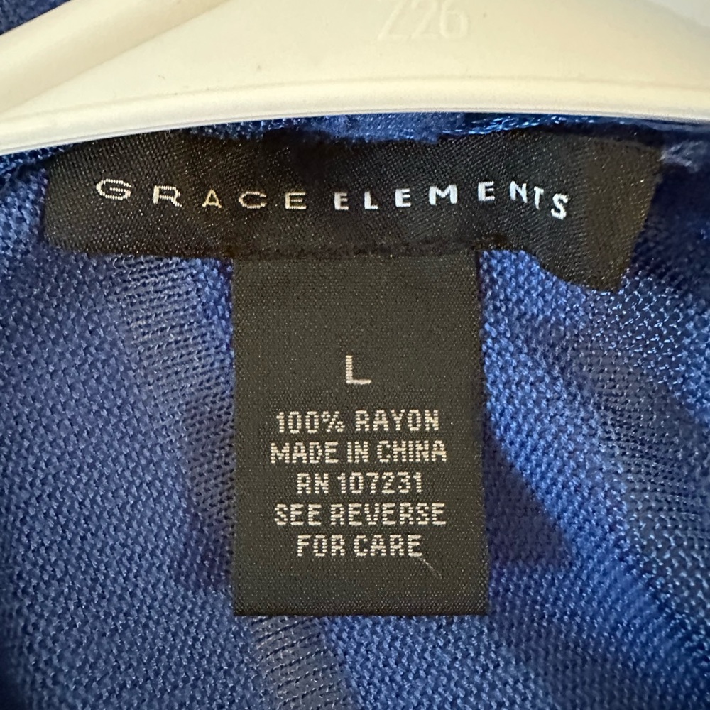 Gorgeous Grace Elements Periwinkle Wrap/Cardigan - image 6